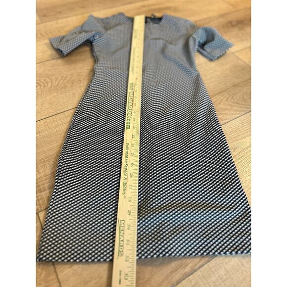 Theory Black and White Mini Dress - Picture 4 of 11